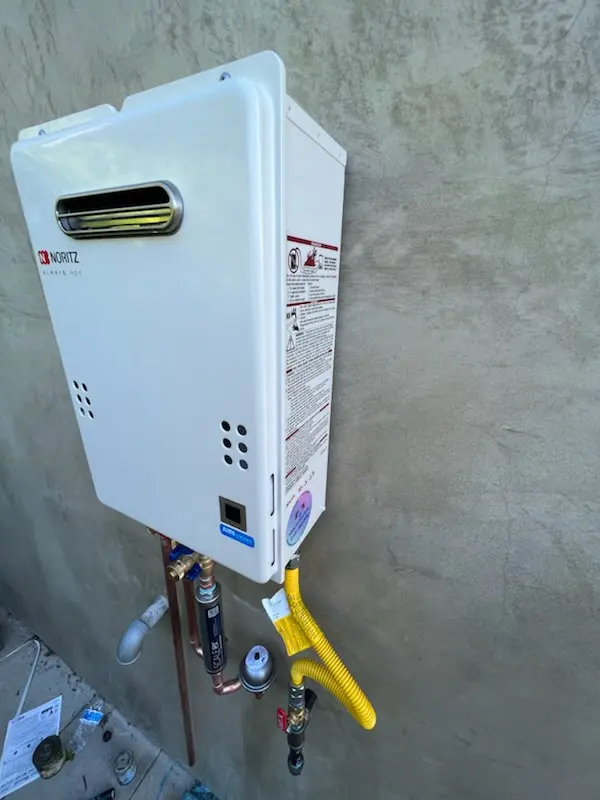 Tankless water heater installation for SAMLARC homes
